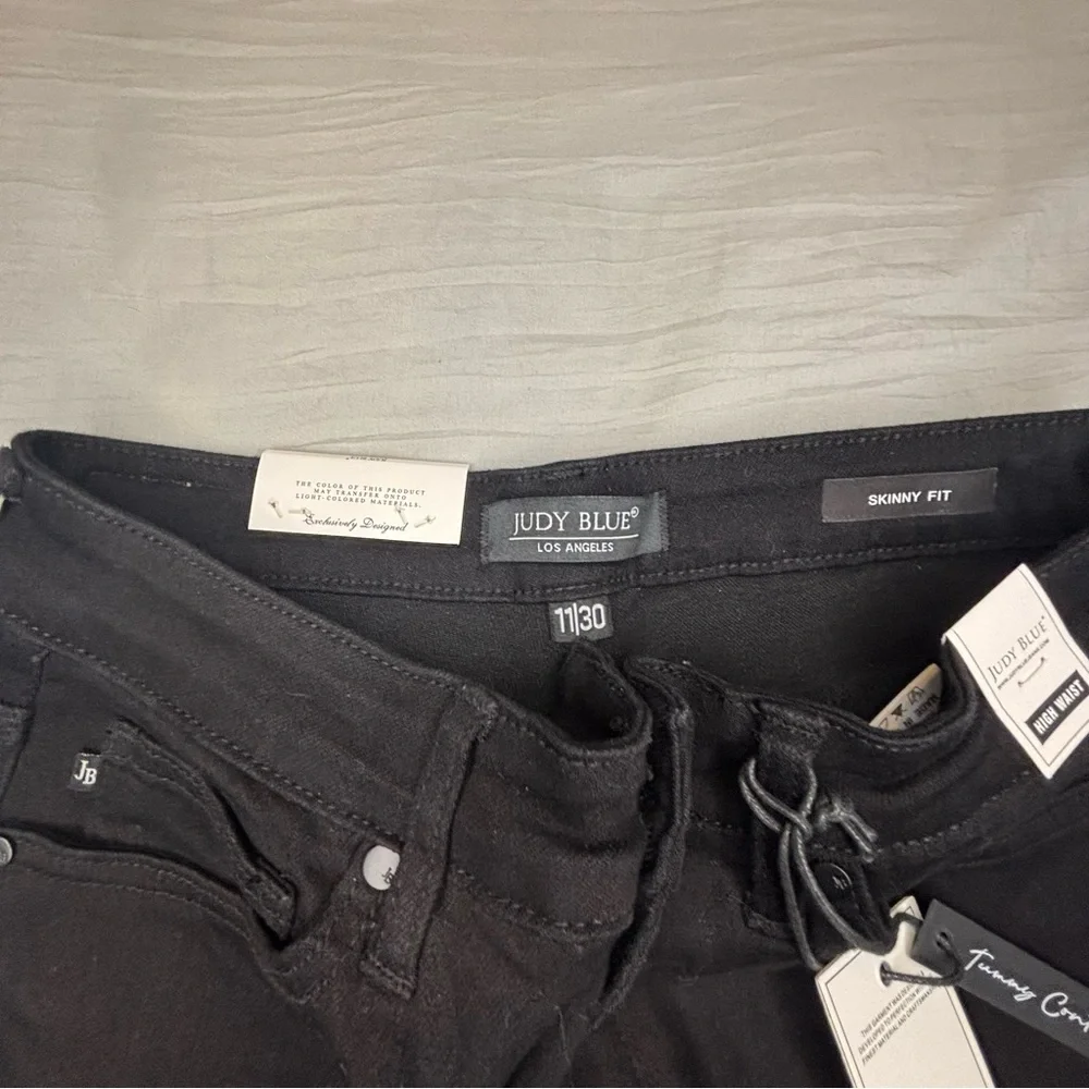 Judy Blue Jeans‎ Women’s 11/30 Black Hight Waist Skinny Fit Tummy Control Top